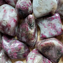 Load image into Gallery viewer, Pink tourmaline tumbled gemstones