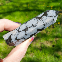 Load image into Gallery viewer, Ethically mined Snowflake Obsidian points