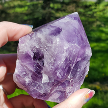 Load image into Gallery viewer, Large Natural Amethyst Top Polished Point