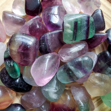 Load image into Gallery viewer, Ethically mined rainbow fluorite crystals