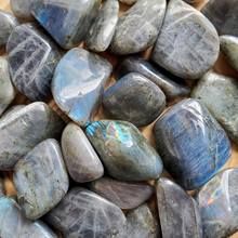 Load image into Gallery viewer, Labradorite tumbled gemstones, ethically mined