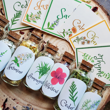 Load image into Gallery viewer, Small Apothecary Herb Bottles for Rituals, Spells, Green Magick, and More!