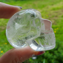 Load image into Gallery viewer, Clear quartz crystal skull, 2 inches