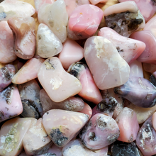 Load image into Gallery viewer, Pink opal tumbled gemstones