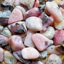 Load image into Gallery viewer, Tumbled Pink opal gemstones