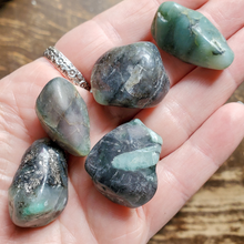 Load image into Gallery viewer, Emerald Tumbled Gemstones