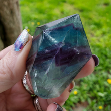 Load image into Gallery viewer, Rainbow fluorite gemstone tower