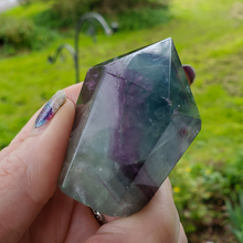 Load image into Gallery viewer, Rainbow fluorite gemstone tower