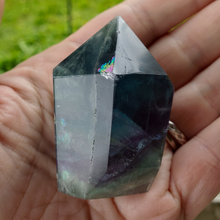 Load image into Gallery viewer, Rainbow fluorite crystal point