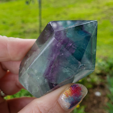 Load image into Gallery viewer, Rainbow fluorite crystal point