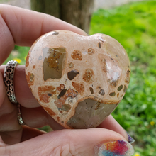 Load image into Gallery viewer, rhyolite gemstone heart