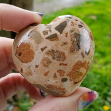 Load image into Gallery viewer, rhyolite gemstone heart