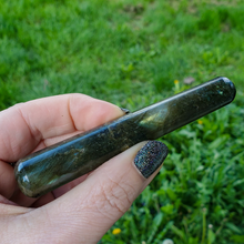 Load image into Gallery viewer, Labradorite gemstone massage wand, 4 inch