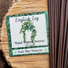Load image into Gallery viewer, English Ivy Hand Dipped Incense Sticks - 20 pack