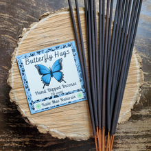 Load image into Gallery viewer, Butterfly hugs hand dipped incense sticks, phthalate free incense