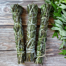 Load image into Gallery viewer, Organic mugwort smudge sticks