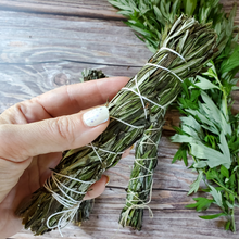 Load image into Gallery viewer, Organic mugwort smudge sticks