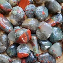 Load image into Gallery viewer, Bloodstone Tumbled Gemstones - 1-1.5 inch