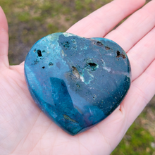 Load image into Gallery viewer, Carved Ocean Jasper Gemstone Heart