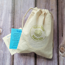 Load image into Gallery viewer, Aquarius candle and crystals gift set in a reusable cloth gift bag