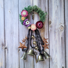Load image into Gallery viewer, Witches Bells Door Chimes - Door Wreath with Bells