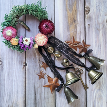Load image into Gallery viewer, Witches Bells Door Chimes - Door Wreath with Bells