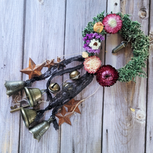 Load image into Gallery viewer, Witches Bells Door Chimes - Door Wreath with Bells