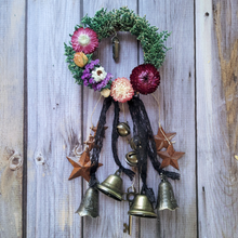 Load image into Gallery viewer, Witches Bells Door Chimes - Door Wreath with Bells