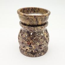 Load image into Gallery viewer, Carved Sun Soapstone Diffuser Lamp for Essential Oils or Wax Melts