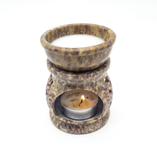 Load image into Gallery viewer, Carved Sun Soapstone Diffuser Lamp for Essential Oils or Wax Melts