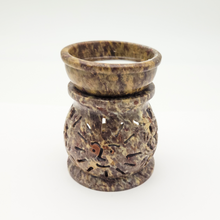 Load image into Gallery viewer, Carved Sun Soapstone Diffuser Lamp for Essential Oils or Wax Melts