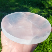 Load image into Gallery viewer, Selenite Charging Plate - 6 inch - Polished Selenite Plate