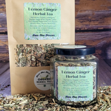 Load image into Gallery viewer, Organic Lemon Ginger Herbal Tea - Loose Leaf Tea Blend
