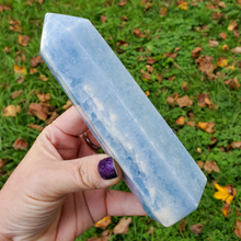 Load image into Gallery viewer, Large Celestite Tower - Celestite Point
