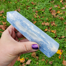 Load image into Gallery viewer, Large Celestite Tower - Celestite Point