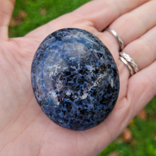 Load image into Gallery viewer, Indigo gabbro palm stone gemstones