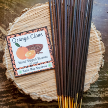 Load image into Gallery viewer, Orange clove hand dipped incense sticks