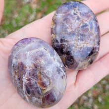 Load image into Gallery viewer, Polished amethyst palm stones