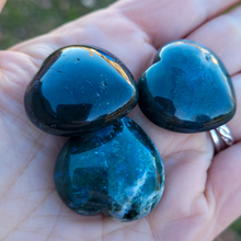 Load image into Gallery viewer, Small Moss Agate Carved Gemstone Heart - 30mm
