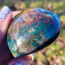 Load image into Gallery viewer, Ocean Jasper Gemstone Heart - 2.75 inch