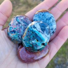 Load image into Gallery viewer, Ocean jasper palm stones