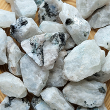 Load image into Gallery viewer, Rough rainbow moonstone crystals