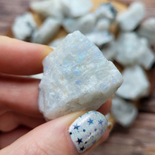 Load image into Gallery viewer, Raw rainbow moonstone crystals