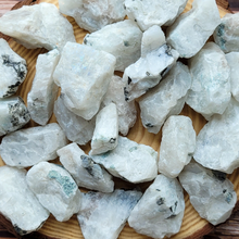 Load image into Gallery viewer, Raw natural rainbow moonstone crystals