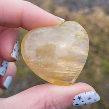 Load image into Gallery viewer, Golden Healer Quartz crystal heart