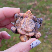 Load image into Gallery viewer, Carved Rhodonite Gemstone Lotus Flower