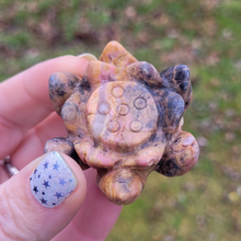 Load image into Gallery viewer, Carved Rhodonite Gemstone Lotus Flower