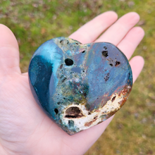 Load image into Gallery viewer, Carved Ocean Jasper Gemstone Heart
