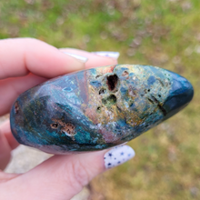 Load image into Gallery viewer, Carved Ocean Jasper Gemstone Heart