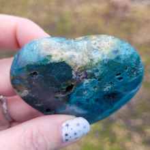 Load image into Gallery viewer, Carved Ocean Jasper Gemstone Heart
